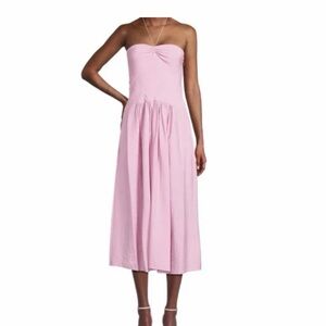 Vince Strapless Purple Midi Dress - Elegant Summer Style